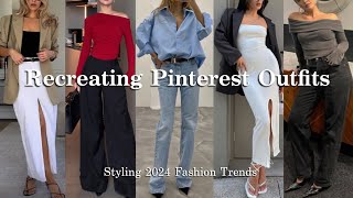 Recreating Pinterest Outfits | How to style trends for 2024