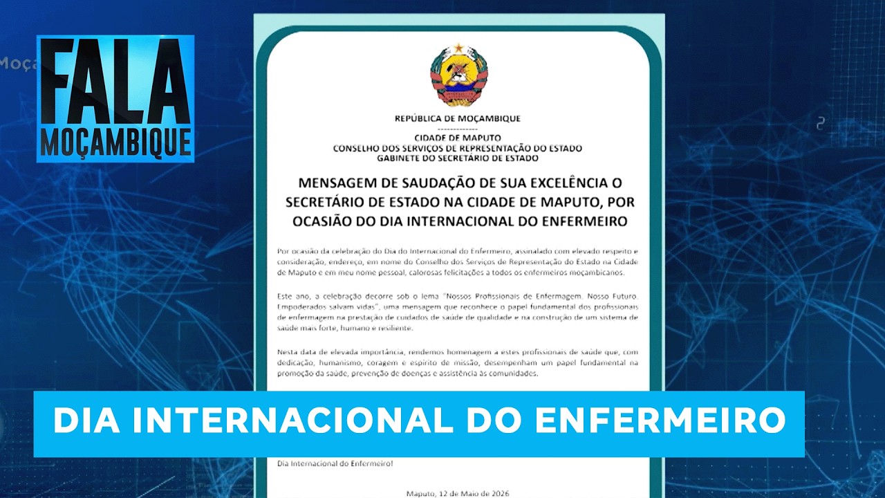 Secretário de Estado na Cidade de Maputo felicita os Enfermeiros por ocasião do dia internacional