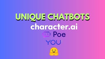 Unique Chatbots which are better than ChatGPT ft. Poe, Character.ai, YOU and HuggingChat