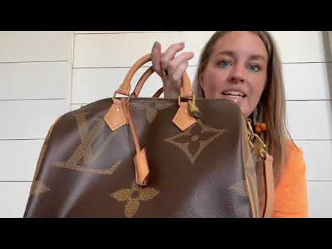 Louis Vuitton New Release Giant Monogram Reverse Speedy 30 Full Review! 