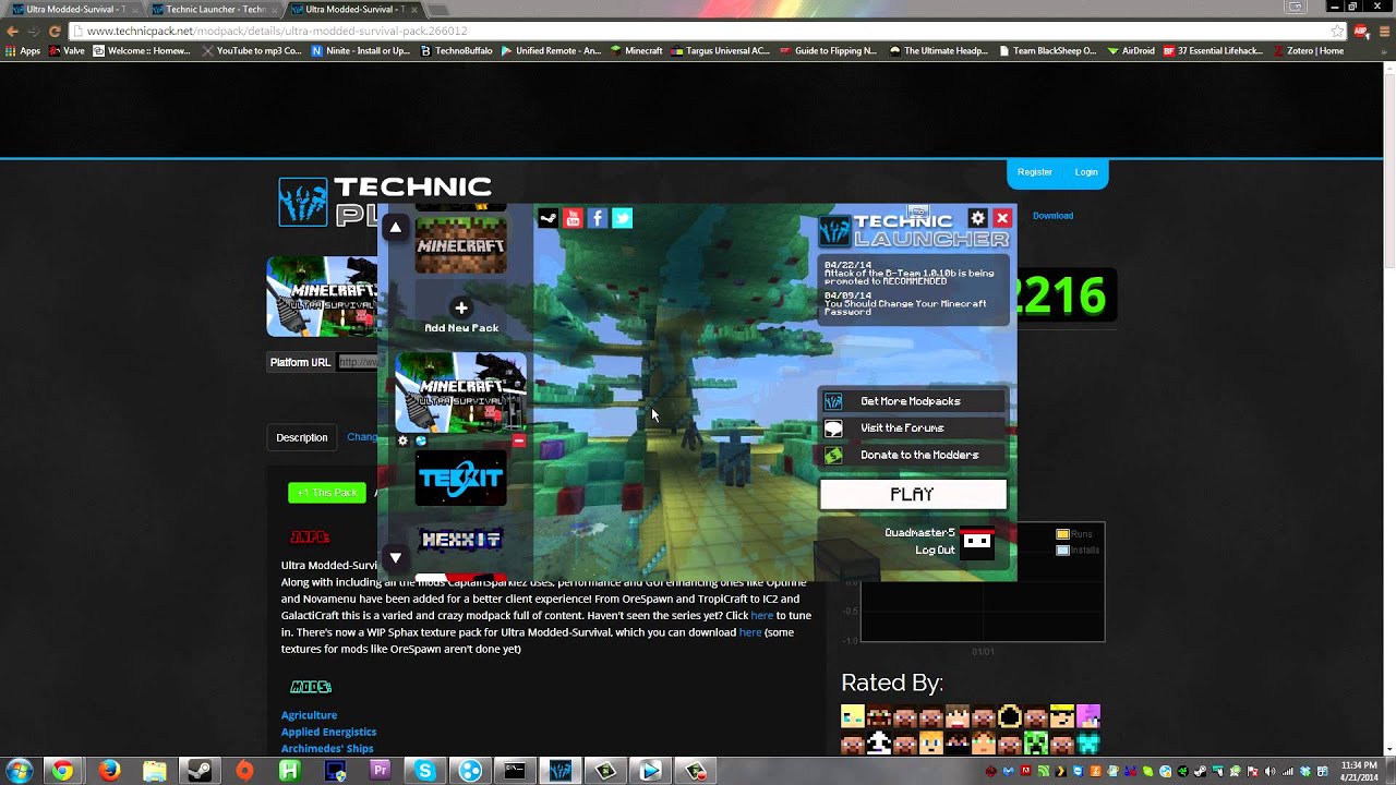 How To Play Ultra Modded Survival Modpack