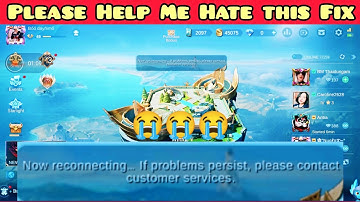 Please Help Me  "now reconnecting... If problem persist, please contact customer services. | MLBB