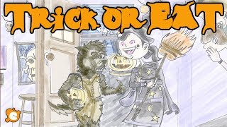 Scary Halloween Story for Kids 2  - Trick or EAT! by ELF Learning