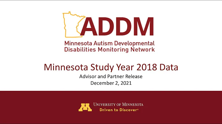 Data Release: Minnesota Autism Developmental Disab...