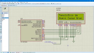 Display LCD con PIC 16F628A simulado en Isis Proteus