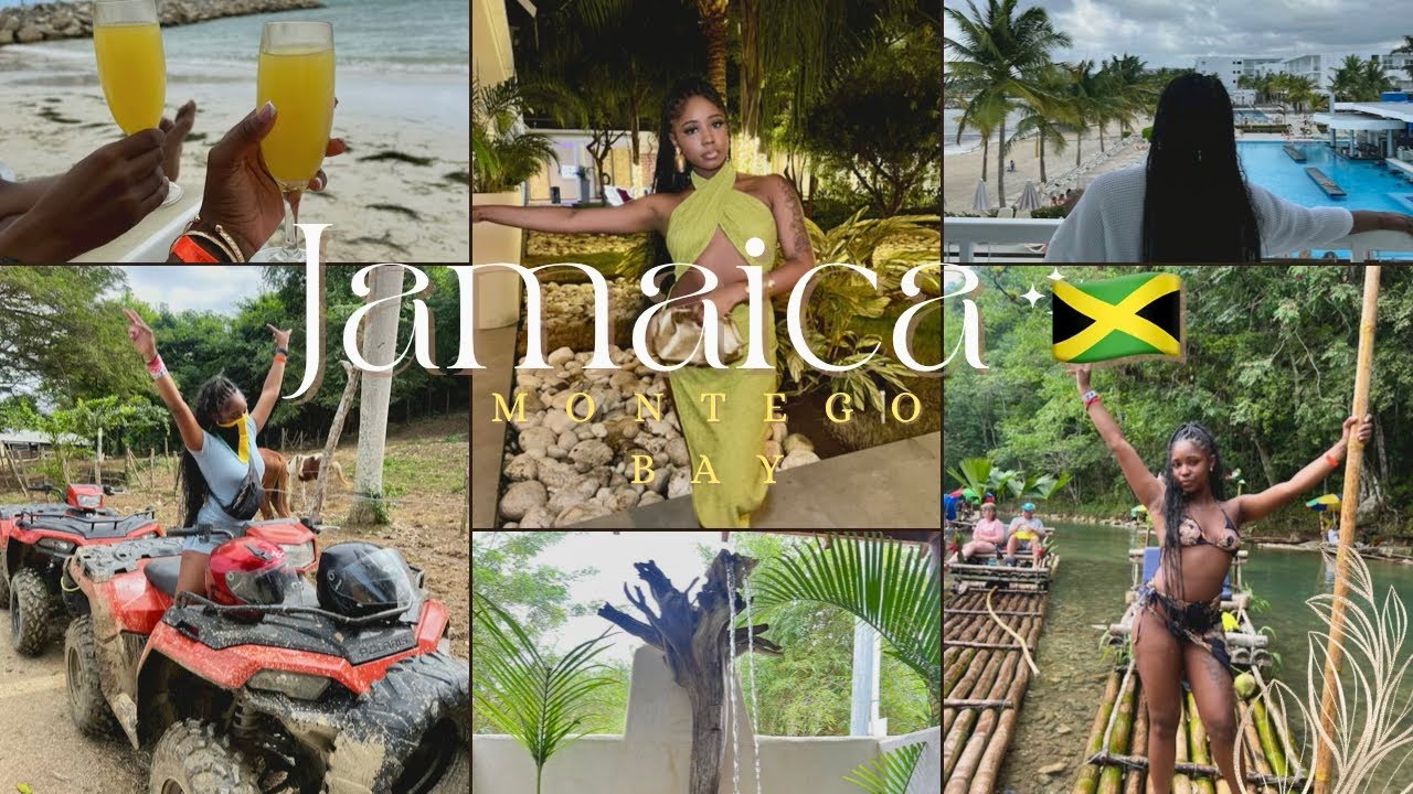 JAMAICA VLOG 🇯🇲🌴| Atv+ Bamboo rafting+ Beach + Montego Bay + Bday trip + Riu resort + Nightlife..etc