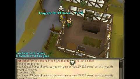 just me getting 99 fletching (runescape)
