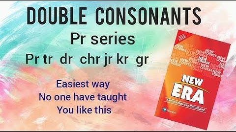 Double consonants || pr series