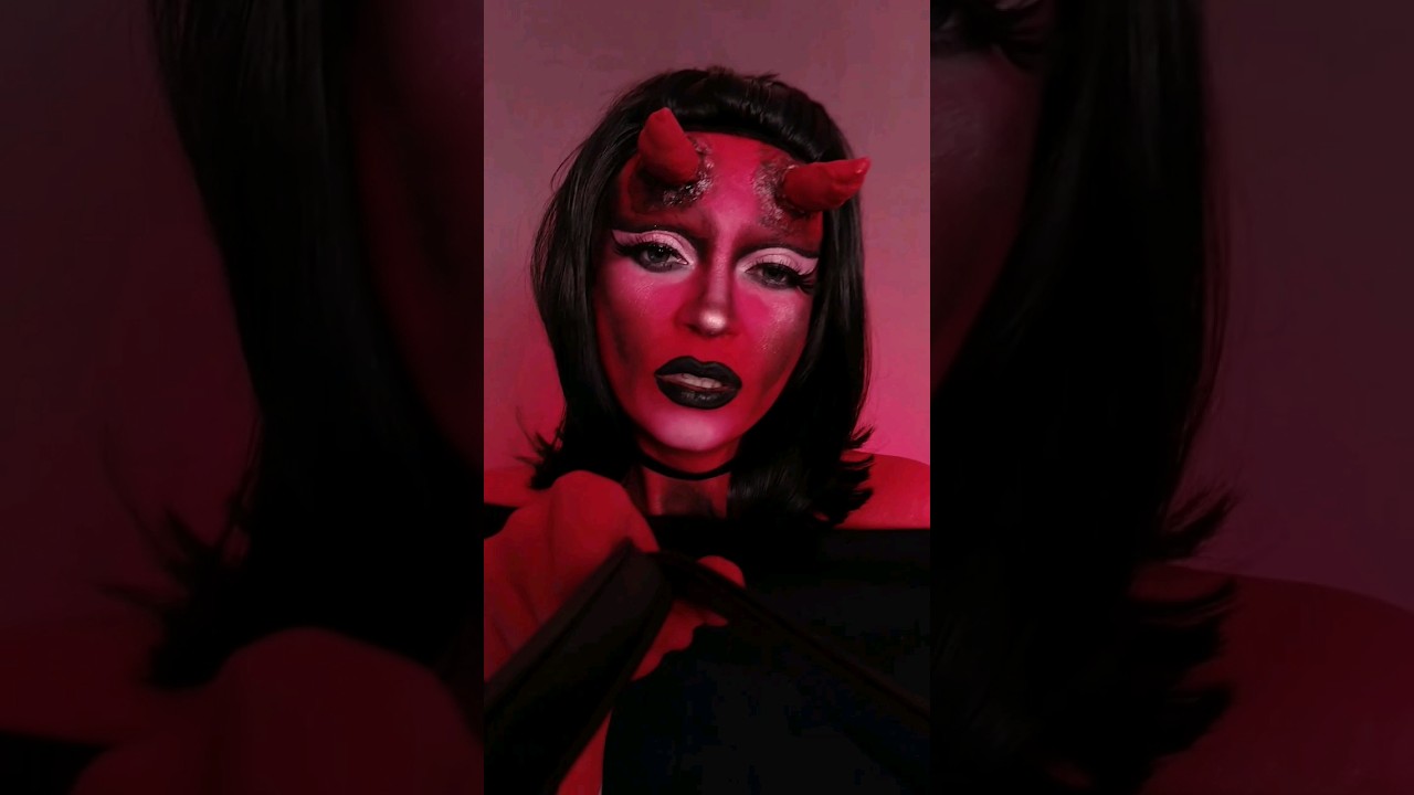 Devil girl makeup 😈 #makeupartist #artmakeup #makeuplover # ...