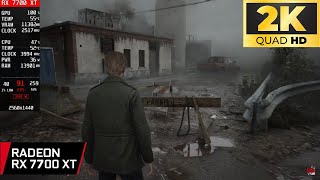 Testing RX 7700 XT in Silent Hill 2 at 2K - Low to Epic Settings FPS Test