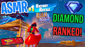 ASMR Gaming 🤩 Fortnite Diamond Rank Event! Relaxing Gum Chewing 🎮🎧 Controller Sounds + Whispering💤
