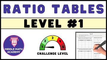 Ratio Tables - ✏️ Level #1 of 5