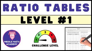Ratio Tables - ✏️ Level #1 of 5