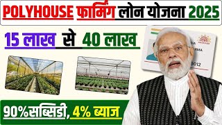 Polyhouse Farming Scheme 2025 90% Subsidy, 40 Lakh Loan For Urban Greenhouses Explained