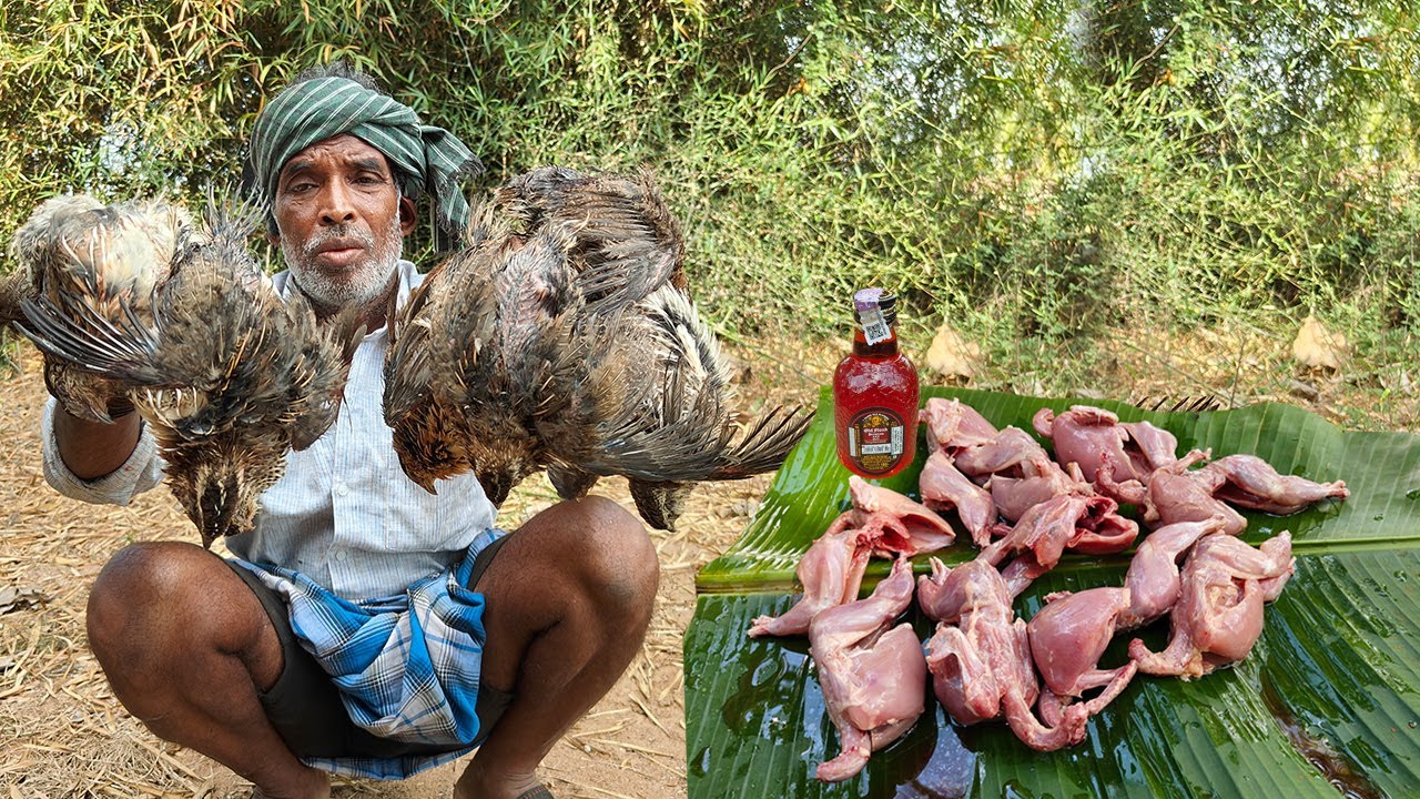 old-monk-rum-side-dish-quail-roast-recipe-quail-65-village