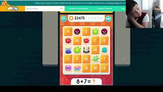 Famous Aadit continues playing 'Math bingo' on ABcya Wealth