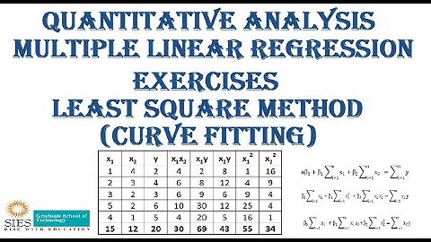 Meervoudige lineaire regressie met de kleinste kwadratenmethode (kleinste kwadraten (normale verg...
