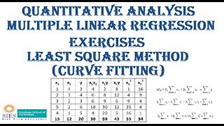 Famous Multiple Linear Regression by Least Square Method (Least Square (Normal Equations Curve Fitting)) Wealth