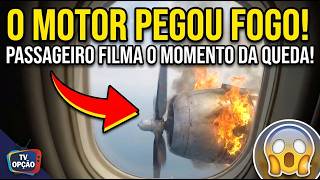 CENAS DE TERROR NO AR! 😱 O Momento Exato da Queda Filmado por Passageiro | TV OPÇÃO