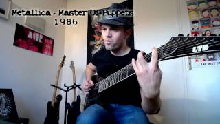 10 Famous riffs on 8 String guitar ( E tuning )