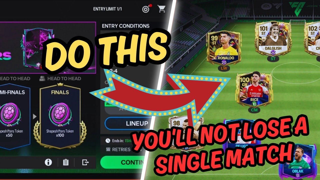 Glitch!!! Do This & You Will Not Lost A Single Shapeshifters Challenge Mode!!! Fc Mobile