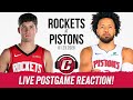 Houston Rockets vs Detroit Pistons Postgame | Reed Sheppard Kevin Durant