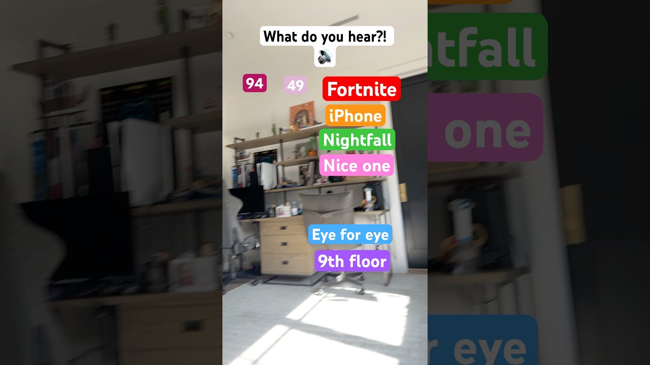 Which one do you hear? 