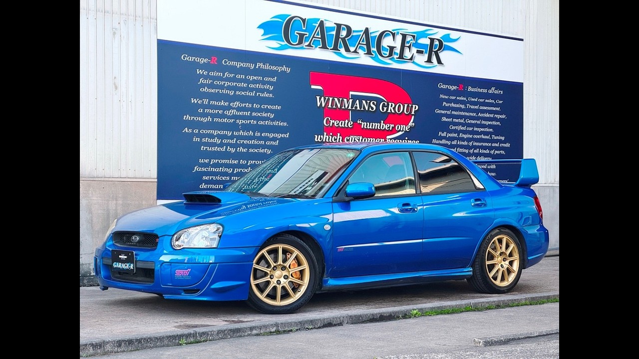 GDB インプレッサSTI　アプライドE型 TEIN車高調 HKSエアクリ スポーツ触媒 藤壺マフラー TRUSTブローオフB Defi追加メーター EVC ETC HDDナビ HID 整備記録簿あり