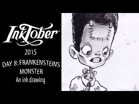 InkTober Day 8 - Frankensteins Monster