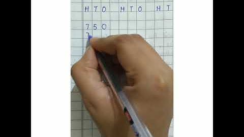 Backward Counting 750-701