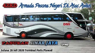 Sinar Jaya Yg Berangkat Dari Terminal Poris Plawad,.Dmi 42Rd Armada Pesona Negeri Di Atas Awan..