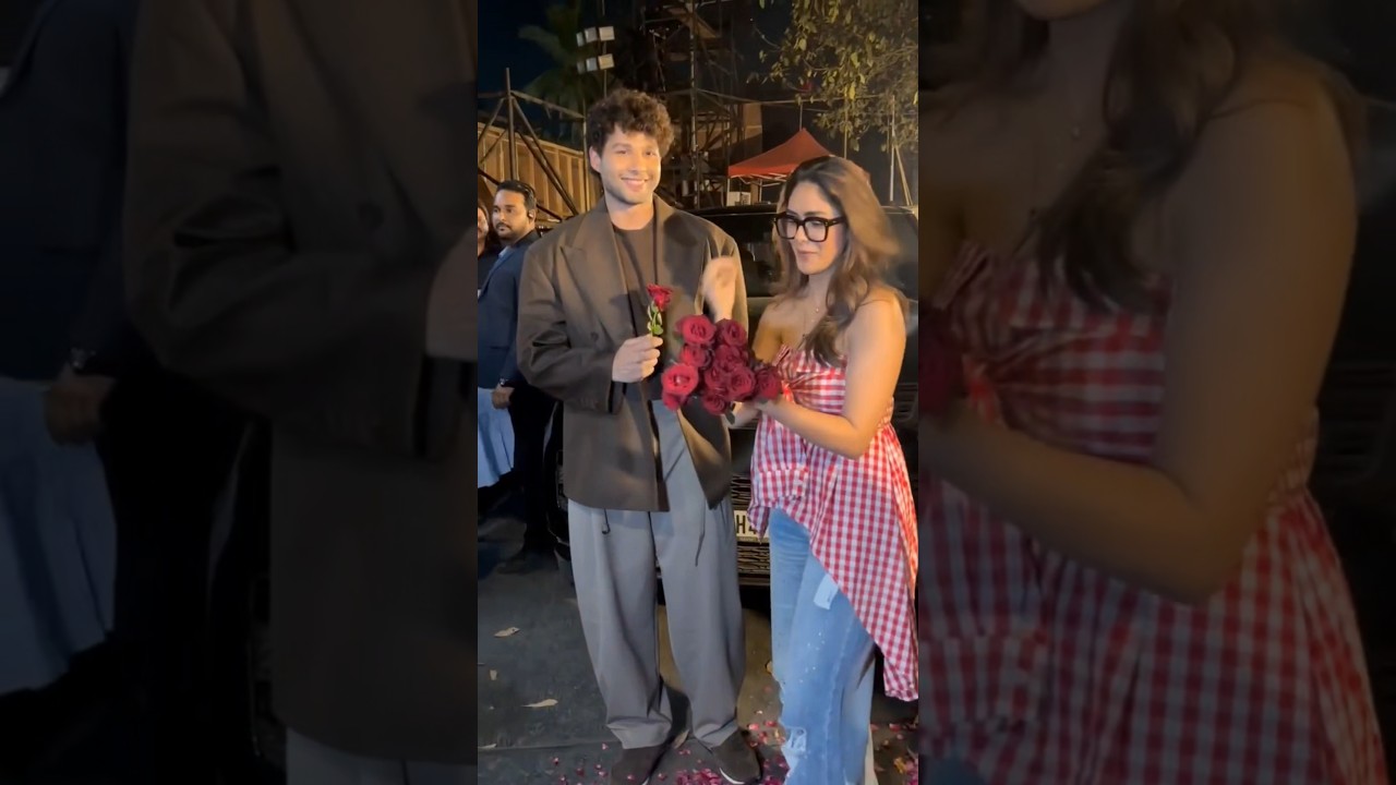 Mrunal Thakur spotted in the city celebrating Rose Day📸