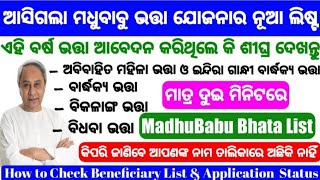 How to check in mobile pension scheme list and Application status ll odisha pension beneficiary list screenshot 4