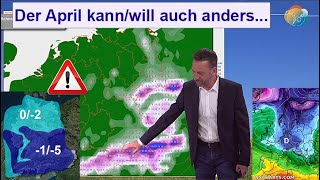 Der April kann/will auch Polarluft! Schneeschauer &amp; Frostgefahr! Wettervorhersage 11.-19.04.2024.