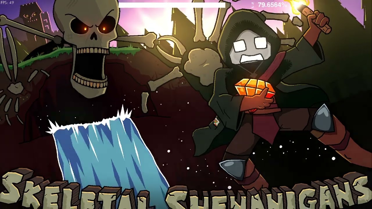 1st Medium Demon: Skeletal Shenanigans (but I got 74%)