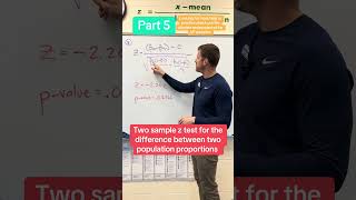 Two sample z test for the difference between population proportions PART 5 #apstats #apstatistics