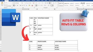 Autofit table Ms Word|| autofit rows and columns|| MS Word tips and tricks