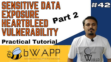 bwapp sensitive data exposure || heartbleed vulnerability || bwapp tutorial || Cyber World Hindi