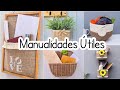 5 manualidades con RECICLAJE Y ARPILLERA ♻️ Ideas fáciles y ÚTILES con Yute .