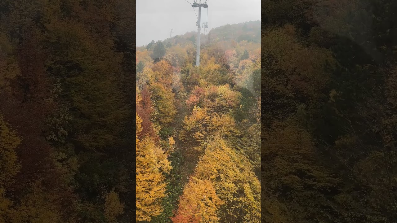 Uludağ Cable Car View In Autumn 