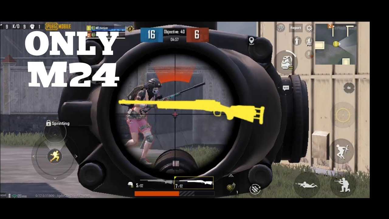 TDM USING ONLY M24 | PUBG MOBILE - YouTube