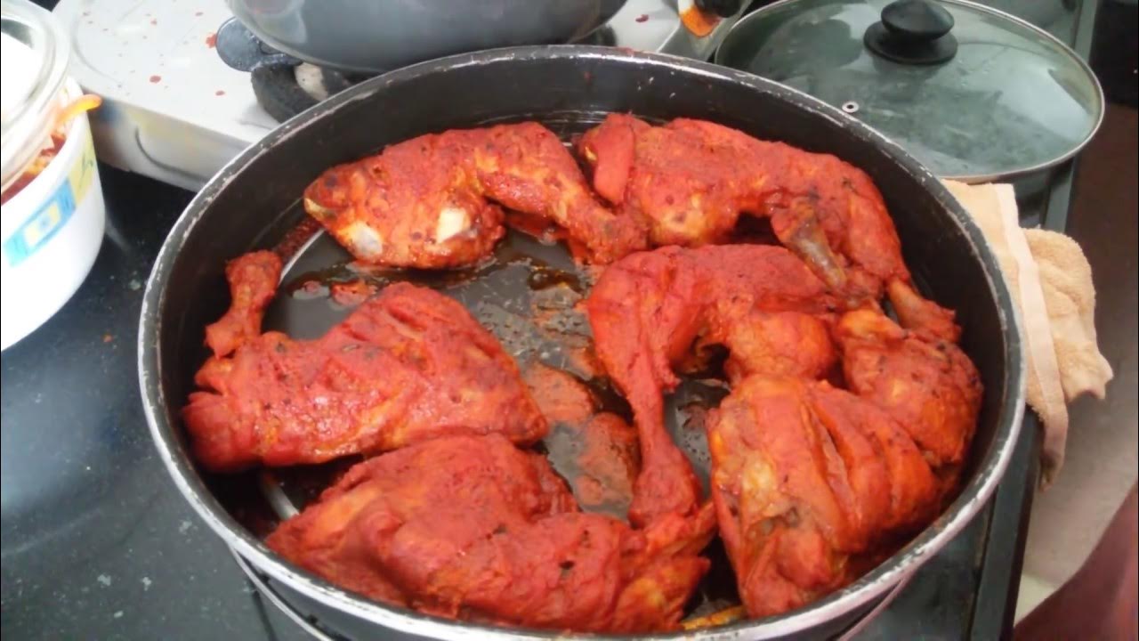 Tandoori Chicken prepared in Microwave – My Food World