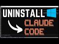 How to Uninstall Claude Code on Windows 10/11