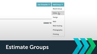 Estimate Groups - Trackfront Tutorials
