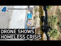 'Spectacularly Disgusting' Drone Footage of Encampments Highlights Homeless Crisis | NBCLA