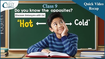 Class 9 Antonyms | English Olympiad | CREST Olympiads