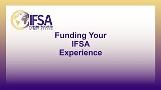 Funding Your IFSA Experience ASU