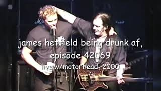 james hetfield being drunk as fuck (2000) - live w/motörhead Resimi