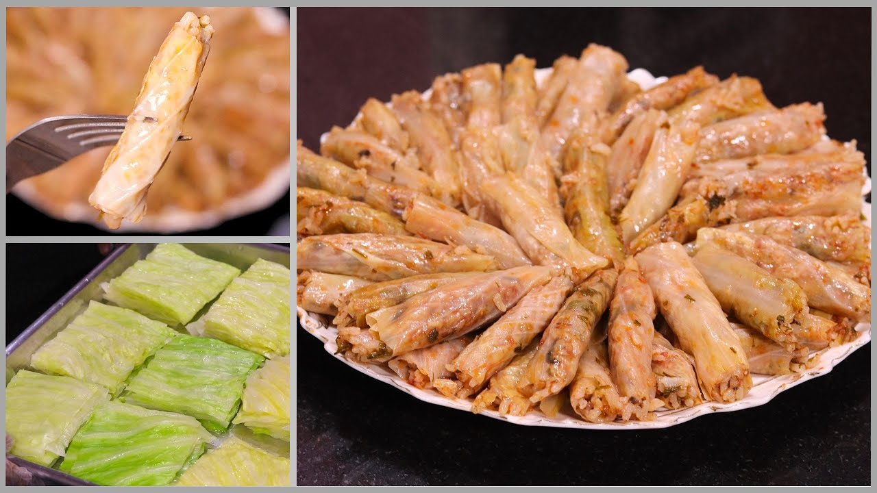 محشي الكرمب الفلاحي بخلطه رهيبه وسر التسويه الصح 👌 اجمل ملفوف 😋