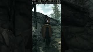 horse riding is complicated #skyrim #skyrimae #elderscrolls #cozygaming #gaming #games #gameplay